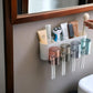 Plastic Toothbrush Holder Wall Mounted, 8 Toothbrush Holders