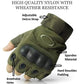Non-Slip Half Finger Rubber Knuckle Motorcycle Gloves