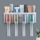 Plastic Toothbrush Holder Wall Mounted, 8 Toothbrush Holders