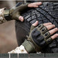 Non-Slip Half Finger Rubber Knuckle Motorcycle Gloves