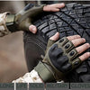 Non-Slip Half Finger Rubber Knuckle Motorcycle Gloves